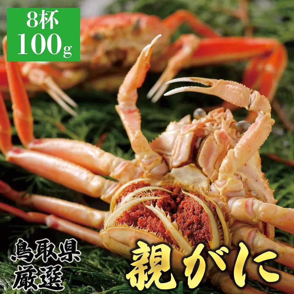 1066.【2026年12月発送】鳥取県産 特撰 親がに 姿【 セコガニ 】（茹）100g 8杯 | ズワイガニ ズワイガニ メス 蟹