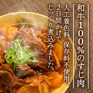和牛すじ煮込み 3袋セット 750g (250g×3袋) 和牛 すじ煮込み すじ 冷凍 小分け 肉 牛 牛肉 ごはんのお供 個包装 ふるさと納税 おかず おつまみ 晩酌 煮物 木津川市 京都