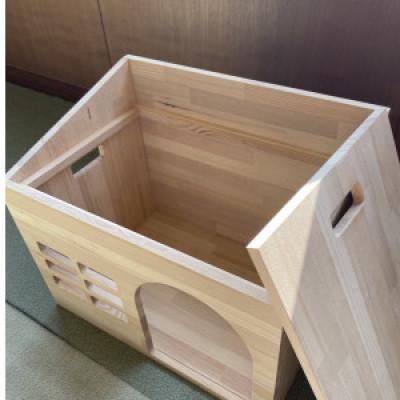 ふるさと納税 愛西市 ペット用　木製ハウス(大)(組立不要) |  | 02