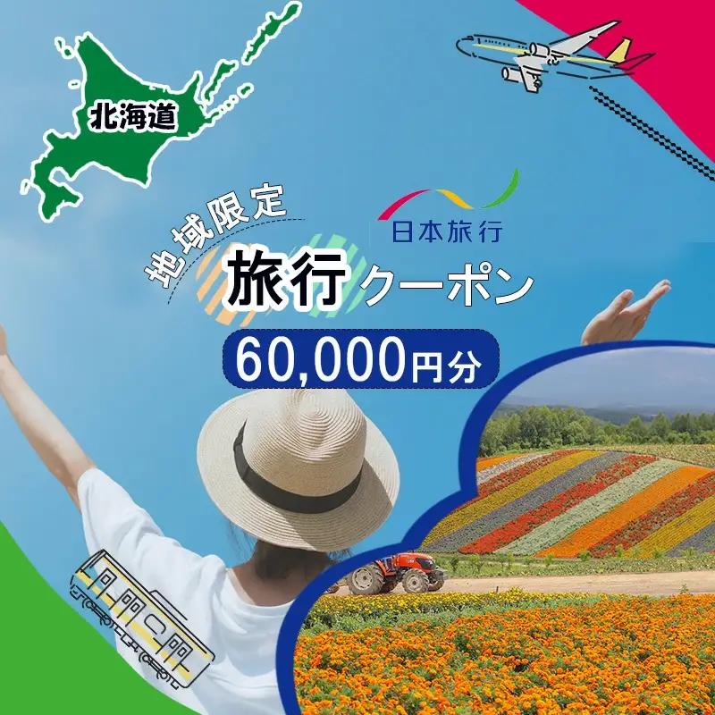 地域限定旅行クーポン60,000円分 日本旅行 トラベルクーポン 納税チケット 旅行 宿泊券 ホテル 観光 旅行 旅行券 交通費 体験 宿泊 夏休み 冬休み 家族旅行 ひとり旅 カップル 夫婦 親子 北海道旅行 F6S-141