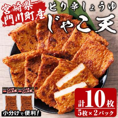 ふるさと納税 門川町 門川浜焼き　ピリ辛しょうゆじゃこ天(5枚入×2P)