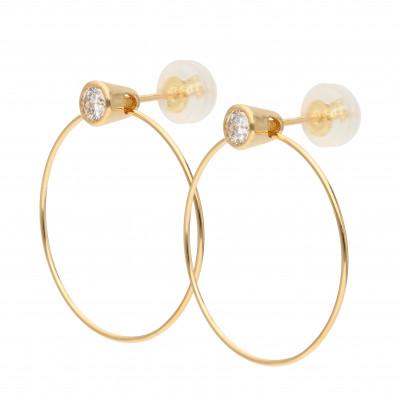ふるさと納税 山梨県 K18イエローゴールド ダイヤモンドピアス(0.2ct) 43-6261 |  | 03