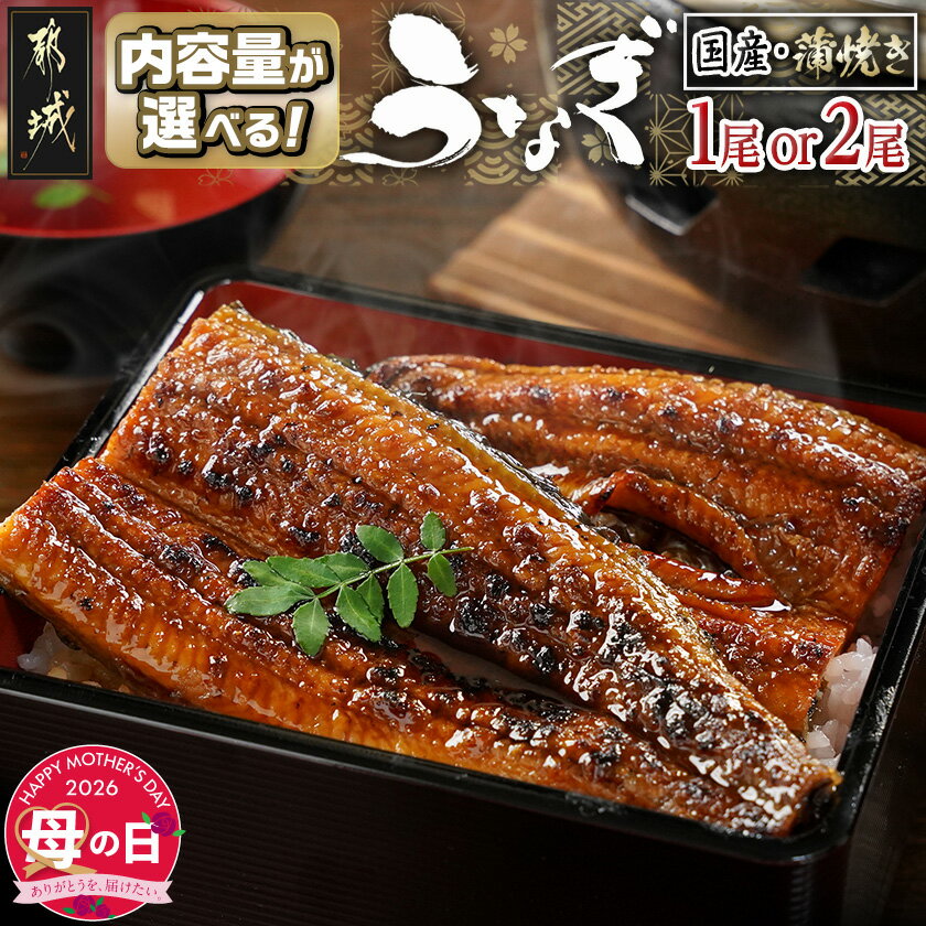 【ふるさと納税】【母の日】【内容量が選べる！】職人手焼きの本格うなぎ蒲焼き≪5月7日〜10日お届け≫ - 鰻蒲焼 特製たれ 国産 1尾/2尾 うなぎ 母の日 ギフト プレゼント 贈答用 送料無料 SKU-3312-MG【宮崎県都城市は2年連続ふるさと納税日本一！】