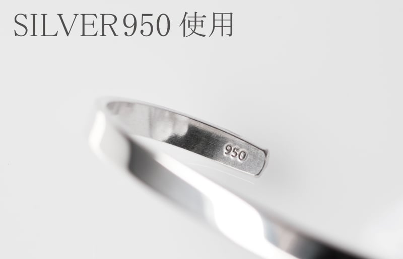 シルバー950 バングル（グロス研磨） G3125-2