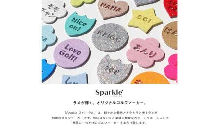 文字入れ ラメ入り ゴルフマーカー 1個 オリジナルマーカー作成 ゴルフ用品 ギフト プレゼント 記念 おしゃれ ゴルフ好き 千葉市 千葉県 スパークル
