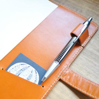 ふるさと納税 長岡京市 栃木レザー 手帳カバー B6サイズ 【キャメル】本革 |  | 02