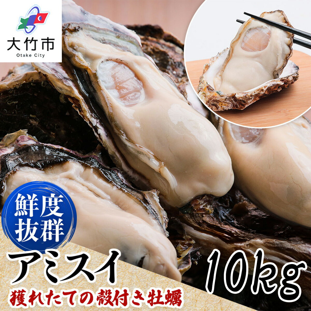 【ふるさと納税】オレの牡蠣アミスイ 殻付 牡蠣 10kg｜朝どれ 生牡蠣 生かき 生がき 生カキ 生ガキ 広島 宮島 瀬戸 産地直送 [1747]