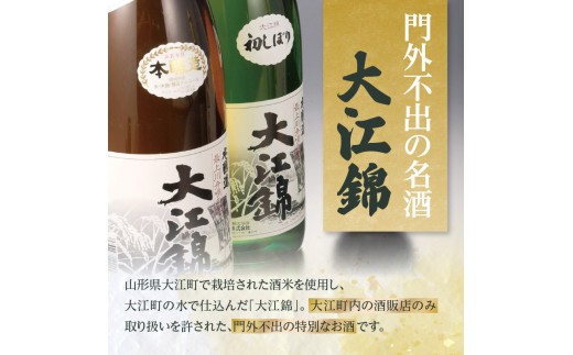 ≪先行受付≫日本酒（生酒） 大江錦初しぼり【年始お届け】