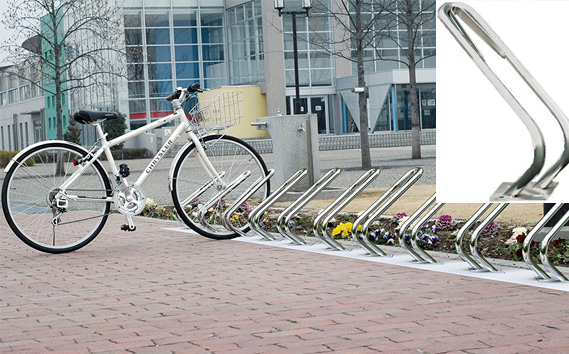 
ディーナ クリップ・床付タイプ【景観配慮型サイクルスタンド】 [No.165]
