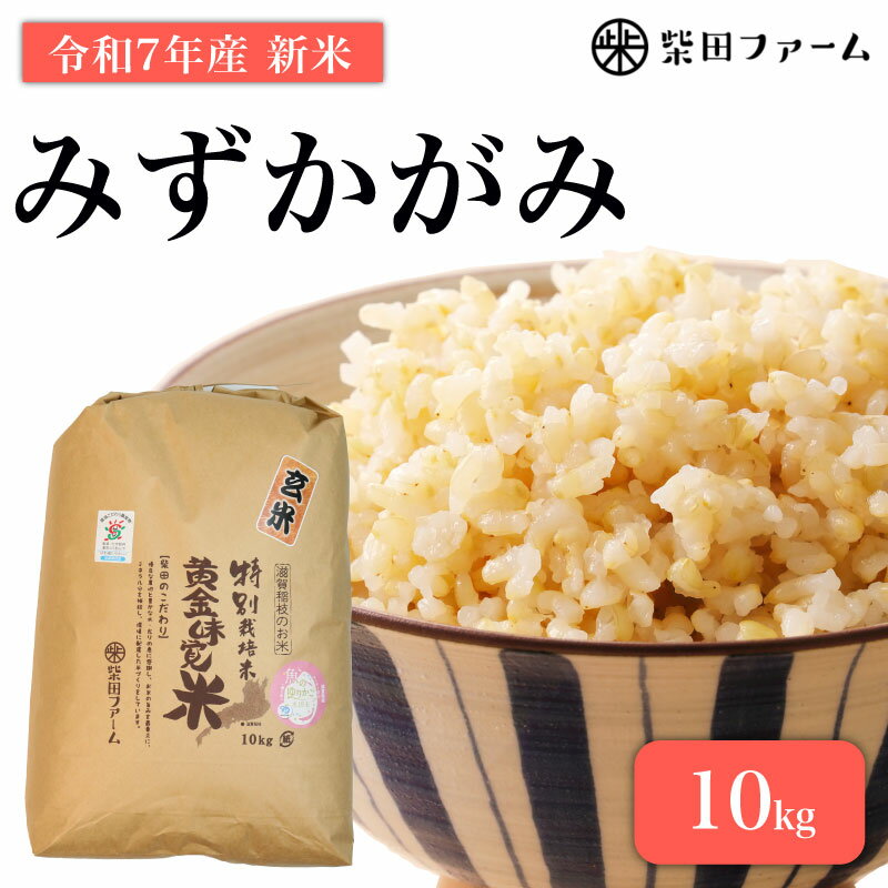 【ふるさと納税】 先行予約 令和7年産 環境こだわり栽培 新米 みずかがみ 玄米 10kg 滋賀県認証 魚のゆりかご水田米 10 令和7年 7年 10月 順次発送 滋賀 彦根