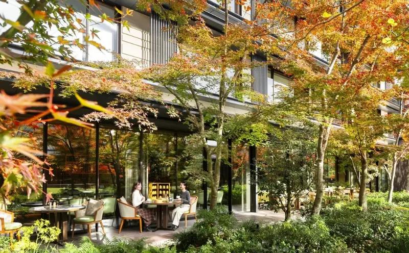 【HOTEL THE MITSUI KYOTO】京丹波栗アフタヌーンティー ペアご利用券 （ドリンクフリーフロー、プレミアムオプション：「焼き京丹波栗のパフェ」付き）