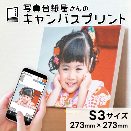 キャンバスプリント S3サイズ フォト 写真 パネル オーダー 印刷 アート ファブリックパネル インテリア