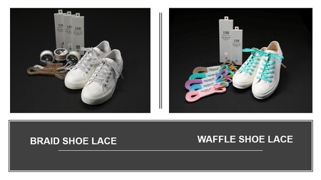 BRAID SHOE LACE & WAFFLE SHOE LACE 人気カラー２足セット（1502）