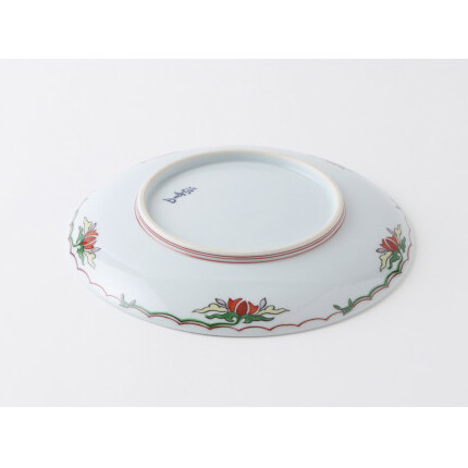源右衛門窯 赤絵花唐草文 皿 器 食器 盛皿 飾り皿 プレート 有田焼 A75-53_イメージ5