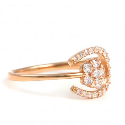 ふるさと納税 大月市 0.3CT 馬蹄、桜リング　R3986DI-R#14 |  | 02