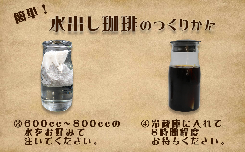  【カモガワ珈琲の定期便】焙煎したての水出し珈琲　5バッグ  × ６カ月《隔月発送》　[0036-0003]