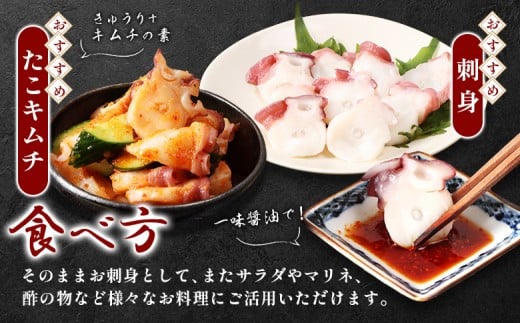 【定期便：6回】【北海道雄武町産】煮たこカット200g×6パック