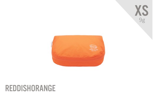 【TO&FRO】軽すぎるポーチ ORGANIZER AIR【XSサイズ・レディッシュオレンジ】