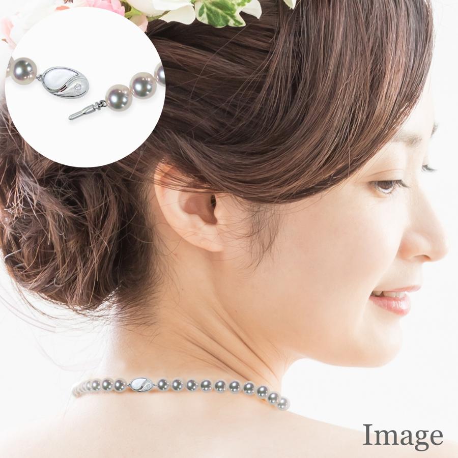 ＜天成真珠＞アコヤ真珠ネックレス・イヤリングセット　N8.0～8.5mm・E8.5mm