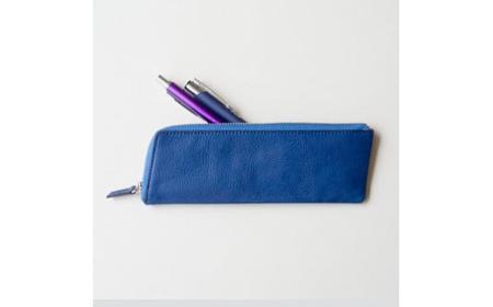 本革 藍染め 10°(じゅうど）ペンケース