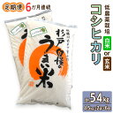 【ふるさと納税】新米 [定期便／6ヶ月] 低農薬栽培のコシヒカリ 計54kg (4.5kg×2袋×6ヶ月連続)｜おいしい お米 コメ こめ ご飯 ごはん 白米 玄米 お取り寄せ 直送 贈り物 贈答品 ふるさと納税 埼玉 杉戸 [0543-0545]