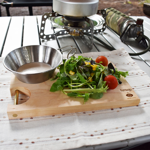 Camp plate solo両面使えるキャンプ調理プレート メープル
