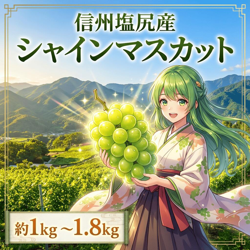 【ふるさと納税】【2026年先行予約】塩尻市産 シャインマスカット【選べる内容量 ！約1～1.8kg】 ≪2026年9月下旬～順次発送≫ | シャイン ぶどう 葡萄 ブドウ くだもの 果物 フルーツ マスカット しゃいん ますかっと 先行 先行予約 旬 塩尻 長野 信州