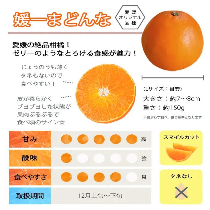 【先行受付】ゼリーのような食感!「媛一まどんな」約2.5kg入【C28-42】【1437098】 YWTN029