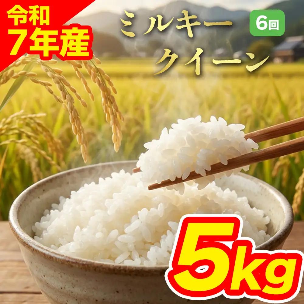 【定期便全6回】特別栽培米 ミルキークイーン5kg（アグロスタイル） 白米 米 阿蘇市