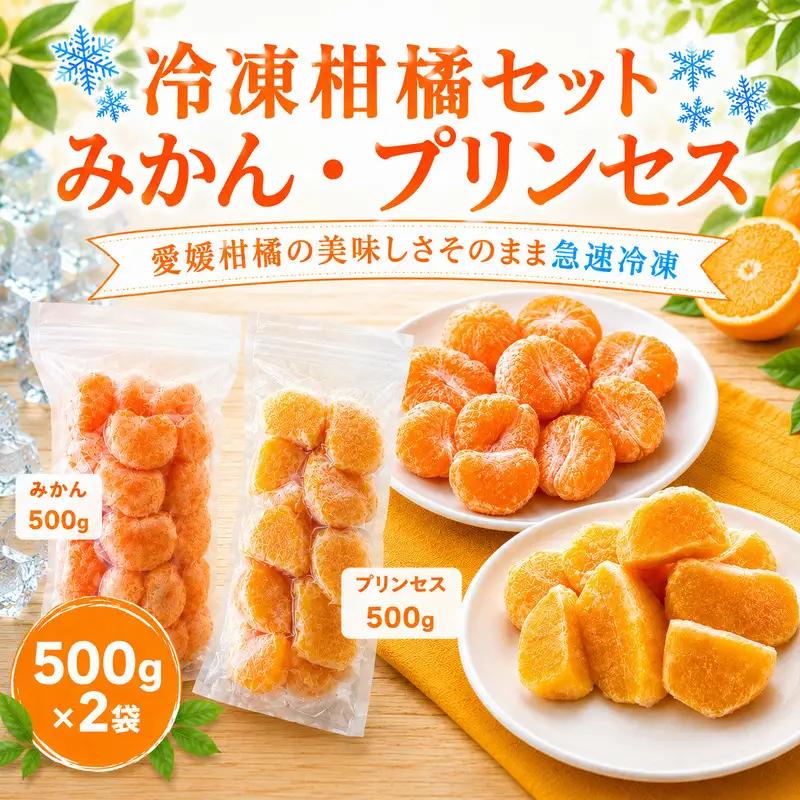 冷凍柑橘セット みかん・プリンセス 500g ×2袋 冷凍みかん みかん ミカン 愛媛みかん 蜜柑 柑橘 かんきつ 冷凍ミカン 冷凍柑橘 アイス スムージー シャーベット みかん職人武田屋 愛媛県 愛南町