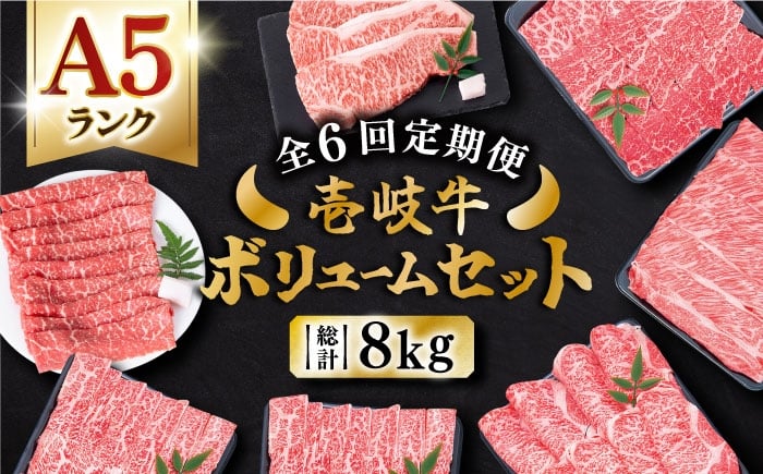
                  【全6回定期便】 壱岐牛ボリュームセット 約8kg 《壱岐市》【土肥増商店】 長崎 壱岐産 黒毛和牛 牛肉 ステーキ しゃぶしゃぶ 食べ比べ [JDD031]    400000 400000円 40万円
                