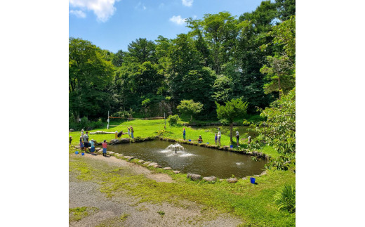 
110. 北川遊魚　川魚えさ釣り体験1時間　体験利用券
