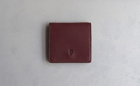 【坂田典子の革小物】てのひらサイズの革のコインケース ファッション小物 財布 雑貨 日用品  赤