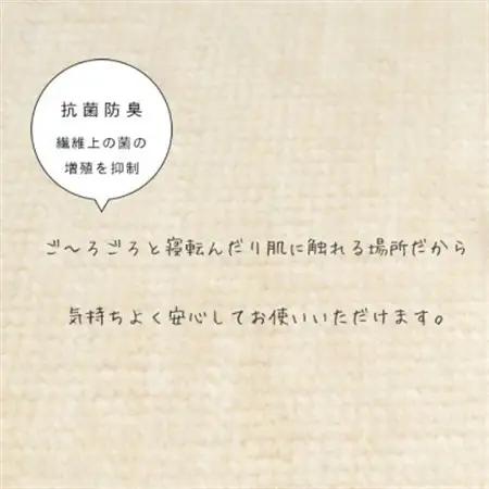 カーペット 日本製 抗菌防臭 犬 猫 ペット ビオラ 176×261cm 江戸間 3畳 アイボリー【1639996】