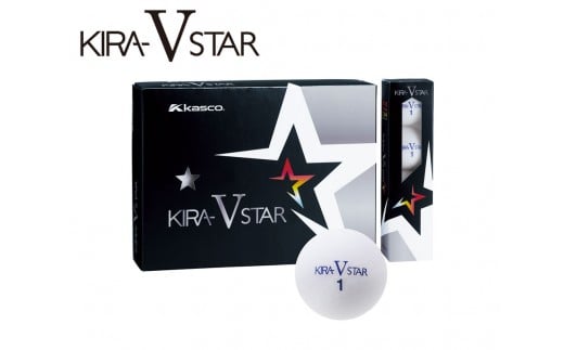 ゴルフボール KIRA STAR V 12球入 2ダース (計24球)【ホワイト】 ゴルフ キャスコ kasco