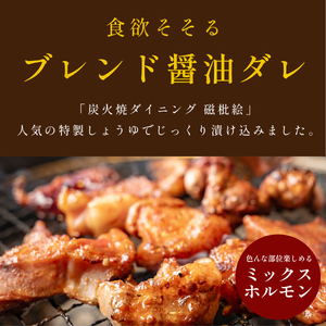 国産黒毛和牛 タレ漬けホルモンミックスしょうゆ250g x 2袋 おいしいホルモン グルメホルモン やっぱりホルモン ホルモン 焼肉用 肉 小分け 冷凍 ギフト 大容量 MSK023