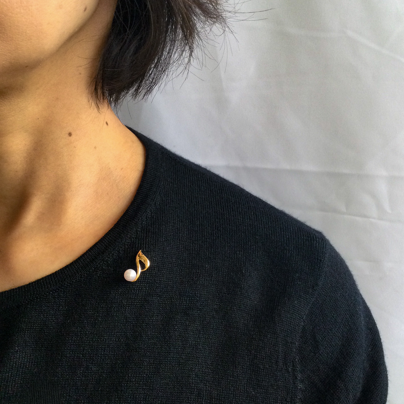 【K18】8分音符タックブローチ/K18B1580