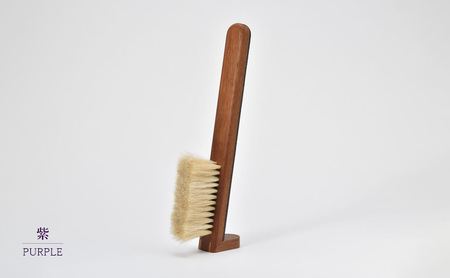 STAND BRUSH ／ 印伝・黒　紫　赤 ブラシ 卓上ブラシ 洋服ブラシ 馬毛 工芸品 日本製 墨田区 東京 黒