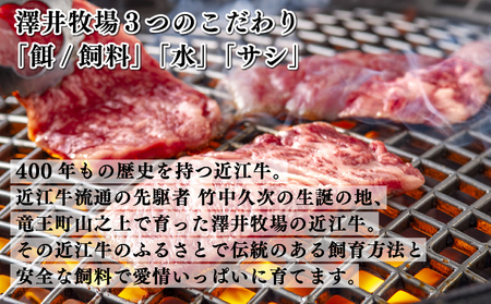  近江牛 牛肉 ロースステーキ 800g ( 和牛 国産 和牛 ブランド 和牛 三大和牛 三代 和牛 黒毛和牛 黒毛 和牛 近江牛 和牛 滋賀県 和牛 竜王町 和牛 産地直送 和牛 澤井牧場 和牛 )