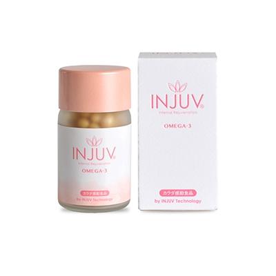 ふるさと納税 御殿場市 コラーゲン・ヒアルロン酸含有健康サプリメント インジュヴ・オメガスリー (1本120粒) | 