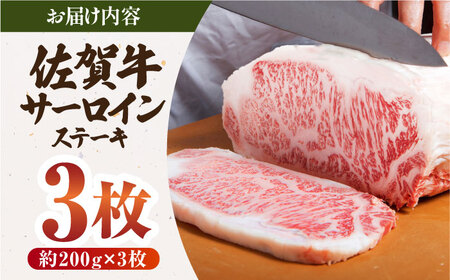 佐賀牛 サーロイン ステーキ約200g×3枚 HAA005 ステーキ 和牛 国産