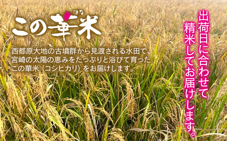 【3ヶ月定期便】令和7年産 新米こしひかり 『この華米』5kg ×3回　計15kg＜4.5-4＞