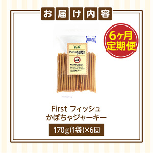 First フィッシュ　かぼちゃジャーキー1袋　6ヶ月定期便 犬のおやつ 犬用おやつ 犬のスナック 犬用スナック ドッグフード 犬のごはん 犬用ごはん 犬のエサ 犬用ジャーキー スティック わんちゃん
