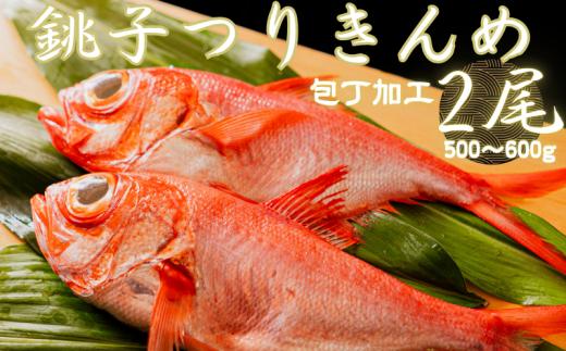 金目鯛 2尾 （500～600g） 海鮮 千葉県 銚子市 島長水産 キンメダイ きんめ 金目 魚 冷凍 瞬間冷凍 下処理済 レシピ付き キャンペーン ランキング 送料無料 ふるさと納税 ふるさと納税金目鯛