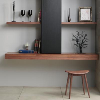 ふるさと納税 高山市 【KASHIWA】スツール　飛騨の家具　ウォールナット材　板座 AM036 |  | 01