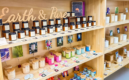 フレグランスキャンドル 『アクア＆ハーブシリーズ ミニキャンドルセット』 キャンドル おしゃれ ルームフレグランス アロマキャンドル ギフト 沖縄市 / Earth ＆ Pure[BCDJ008]