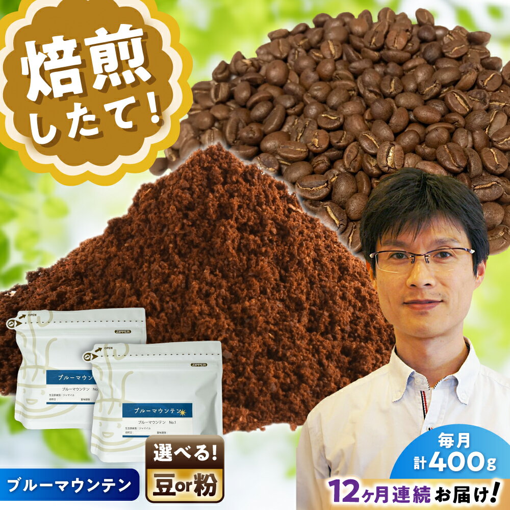 【ふるさと納税】【全12回定期便】[選べる豆 or 粉] ブルーマウンテンNo.1　200g×2個 / 珈琲 コーヒー / 瀬戸市 / Coffee　SAKURA[BBAB089]