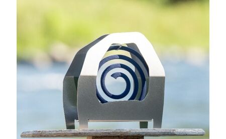 キャンプ 雑貨 蚊取り線香ホルダー KAKU シルバー キャンプ