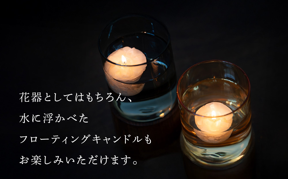 ITAYA SPIRIT－ガラス＆ウッドフラワーベース（Lサイズ）