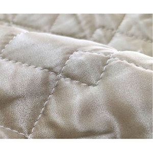 ＜Mサイズ 43×63cm＞美髪ケア シルク100%サテン枕パッド　ベージュ1枚　SSM-1M-BE